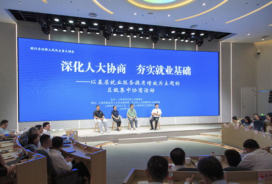 松江区人大常委会举行“深化人大协商  夯实就业基础”以基层就业服务提质增效为主题的区级集中协商活动照片02.jpg